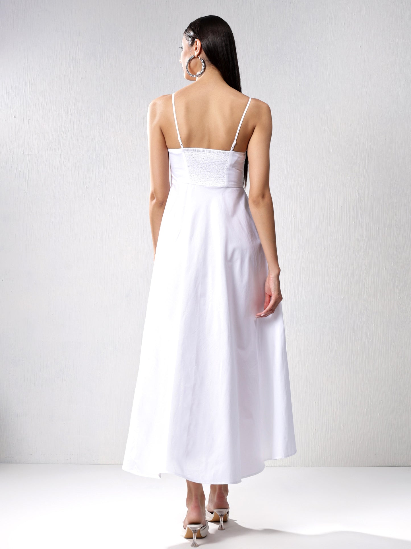 White slit midi