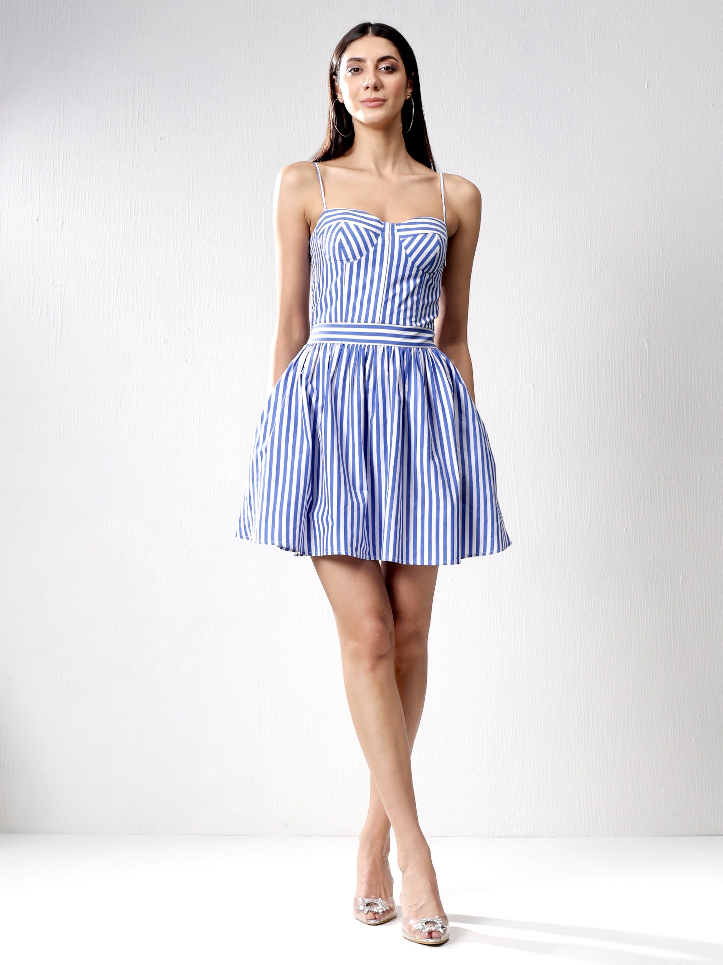 Play of stripes dress