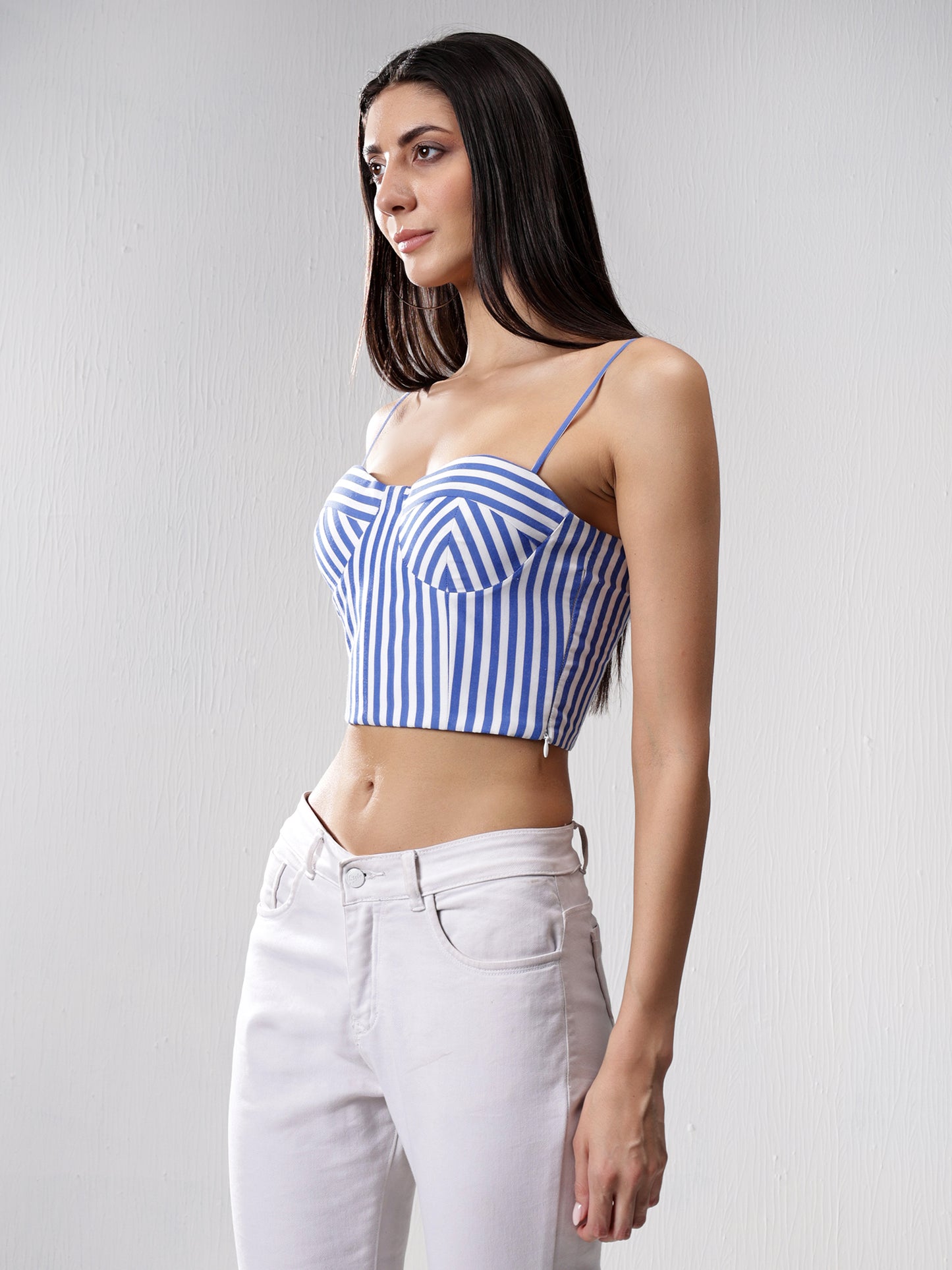 Play of stripes corset