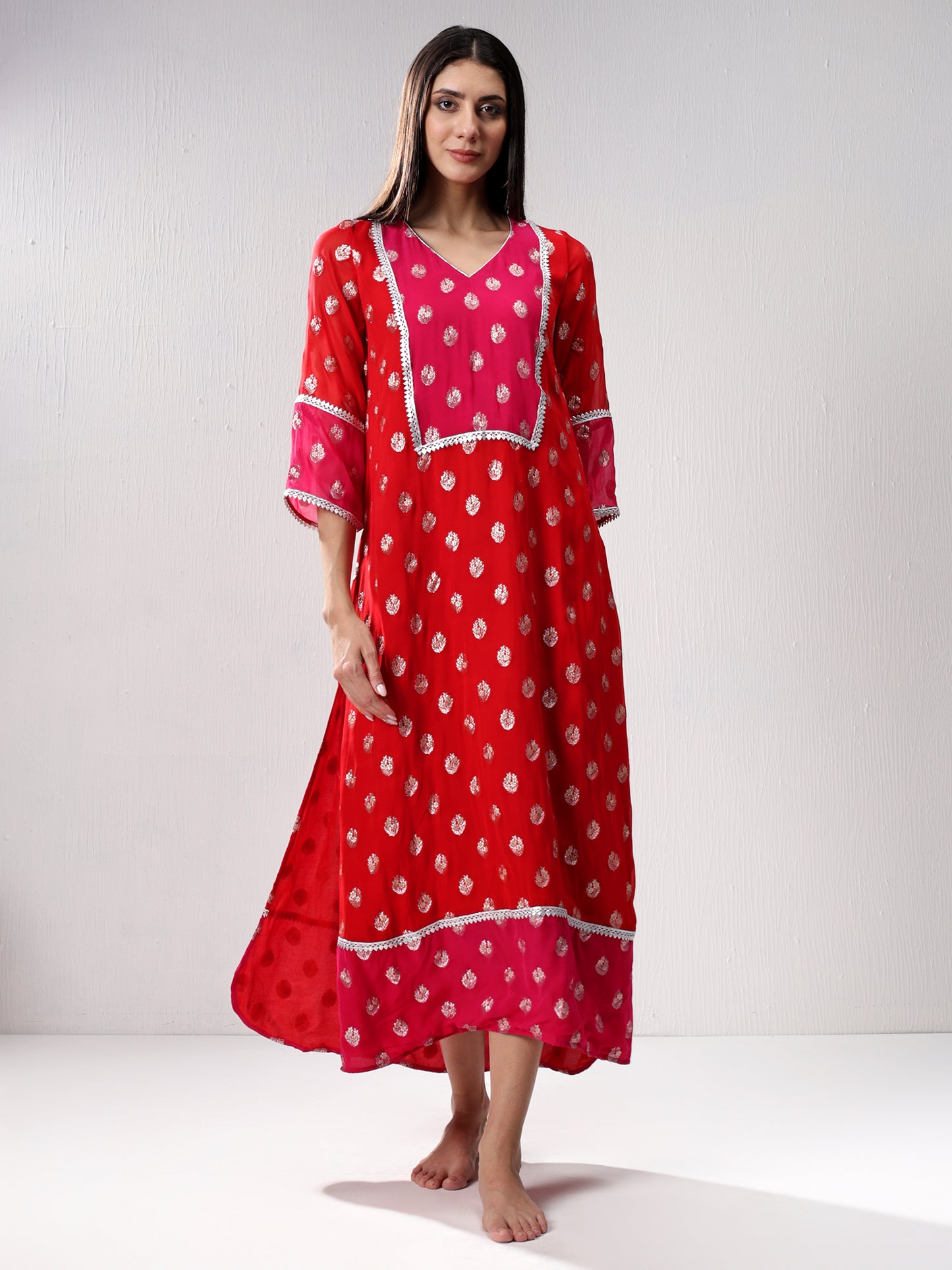 Colour Blocked Kaftan