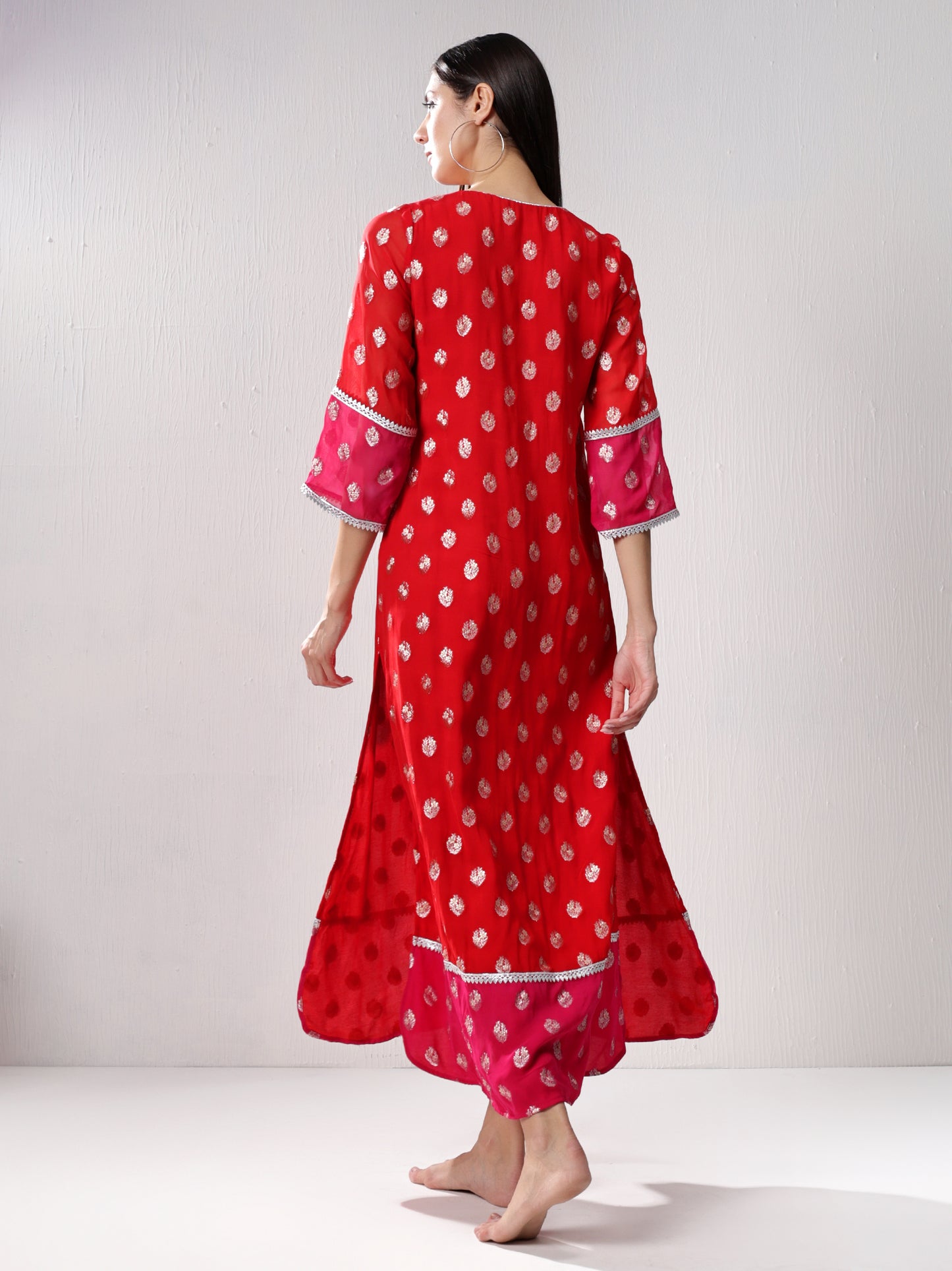 Colour Blocked Kaftan