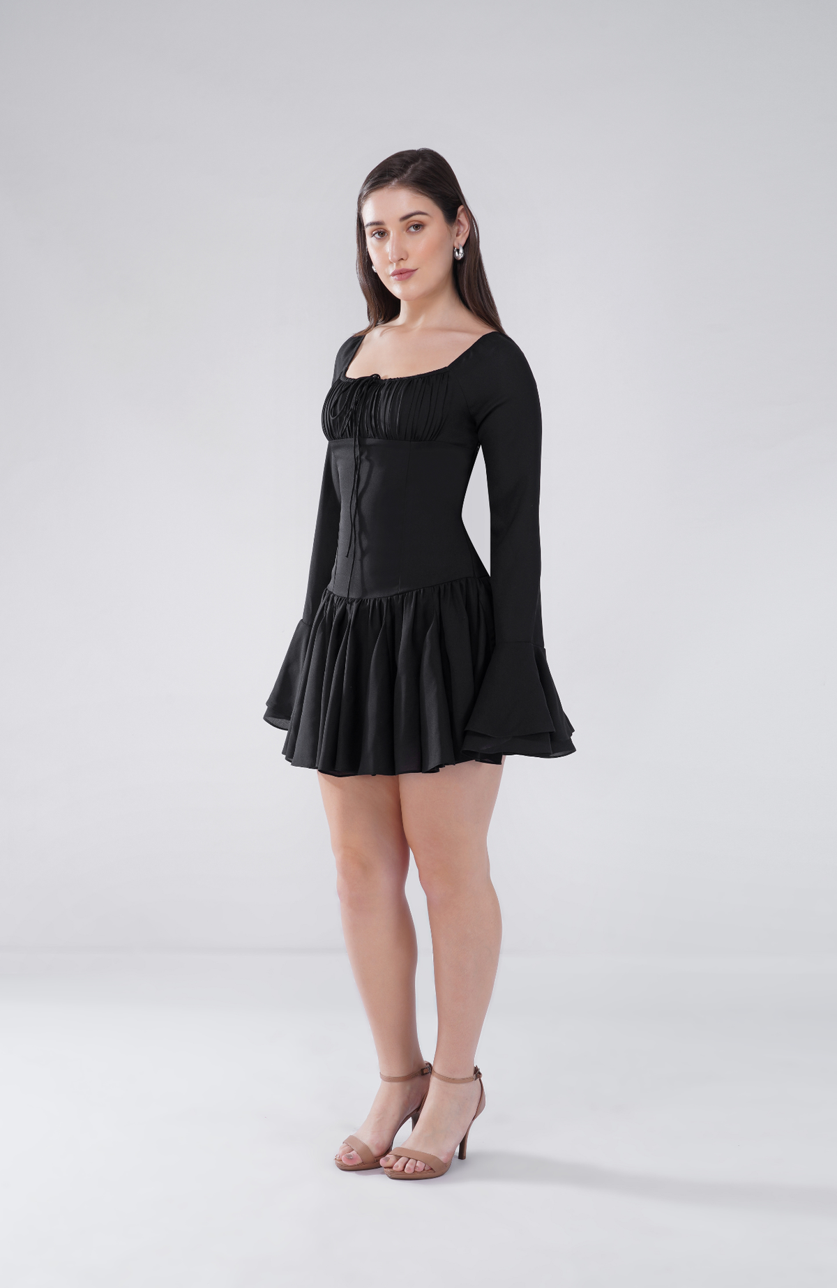 Drop waist panel dress
