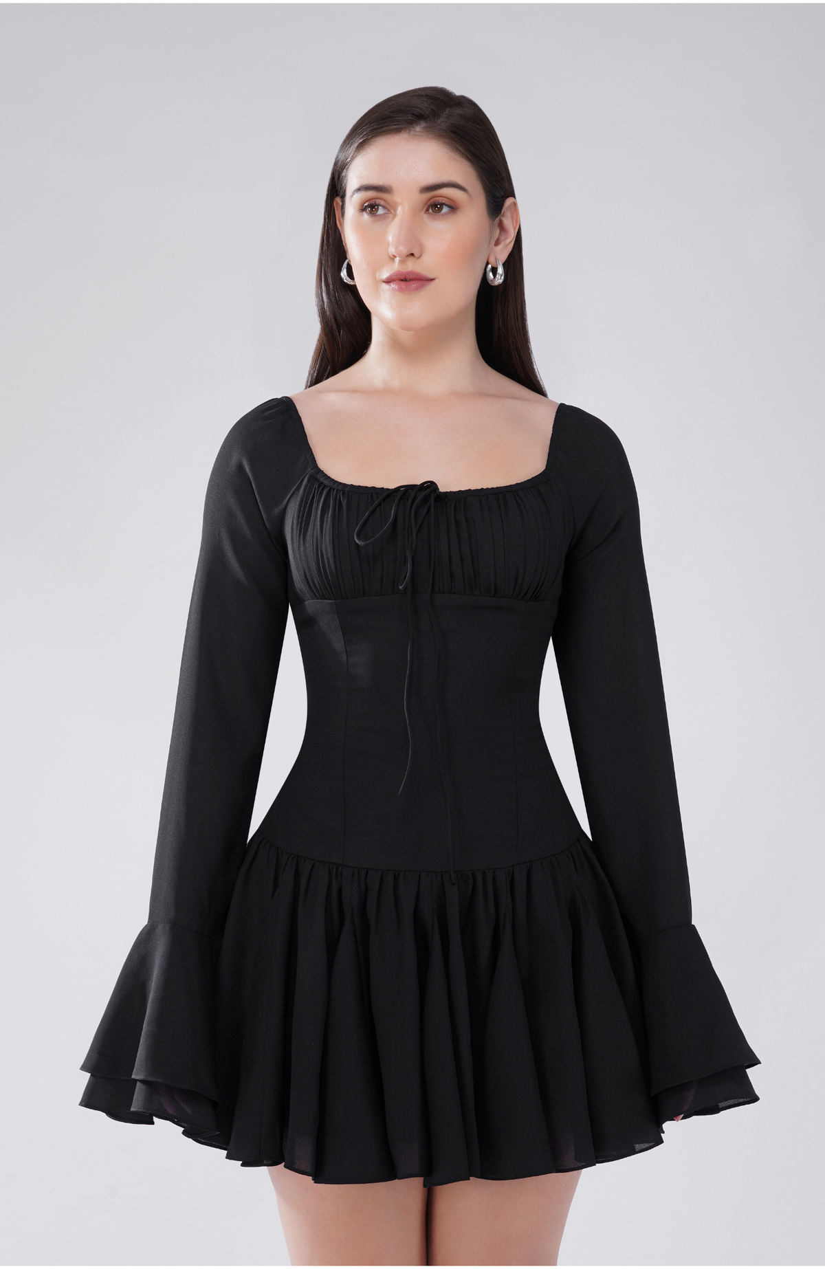 Drop waist panel dress