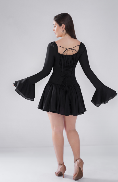 Drop waist panel dress