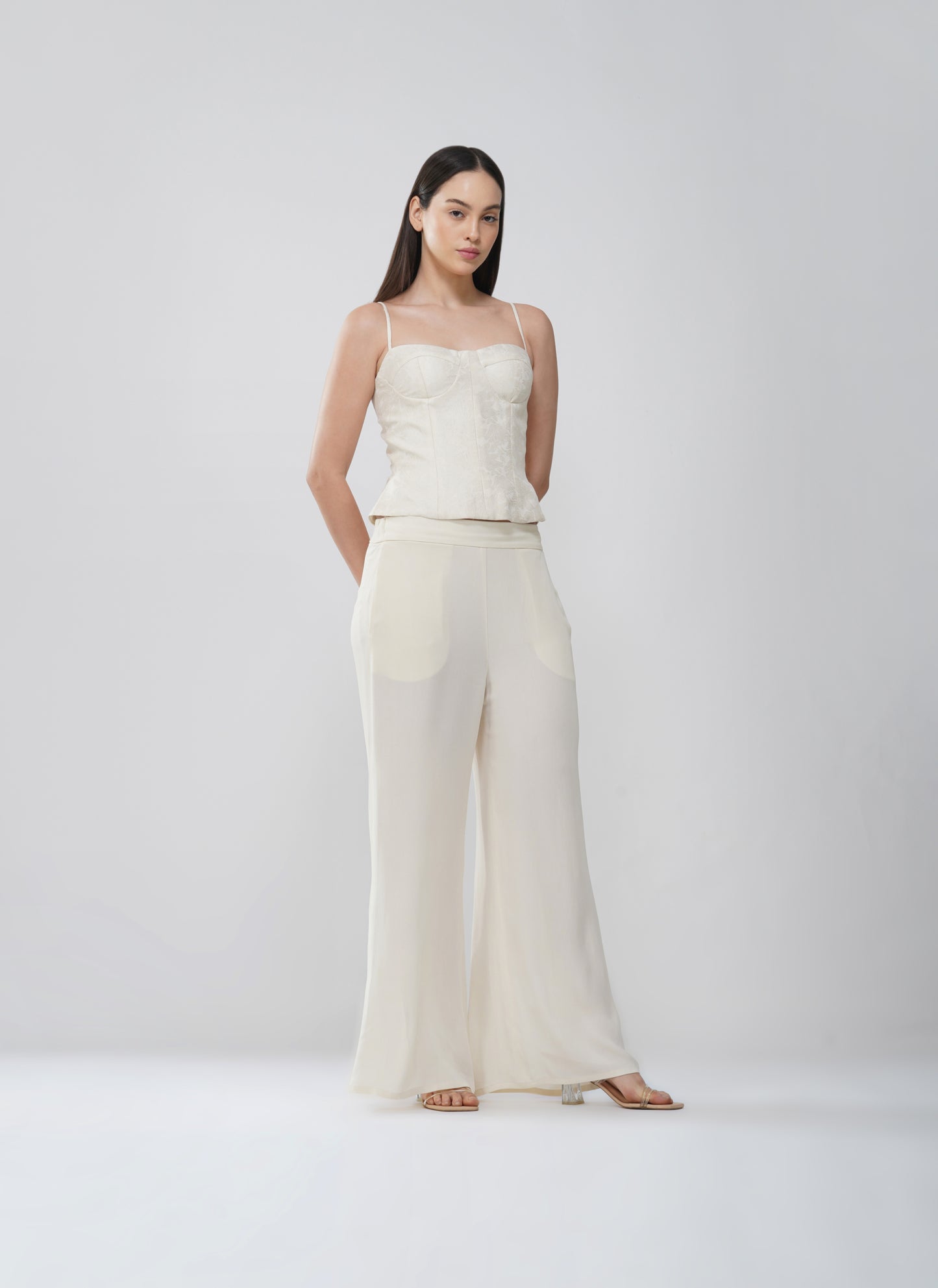 Georgette easy fit pants