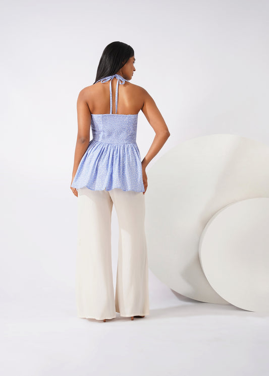 Dot drape top