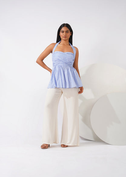 Dot drape top