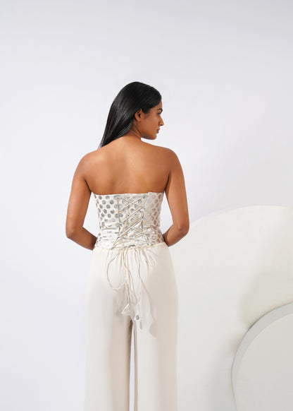 Moonlit polka corset