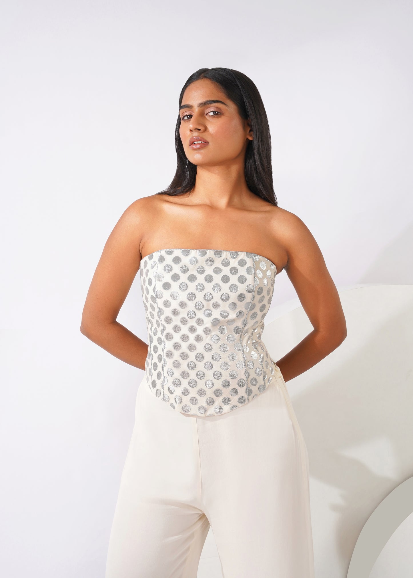 Moonlit polka corset