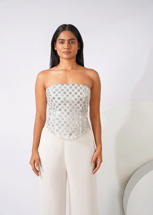 Moonlit polka corset