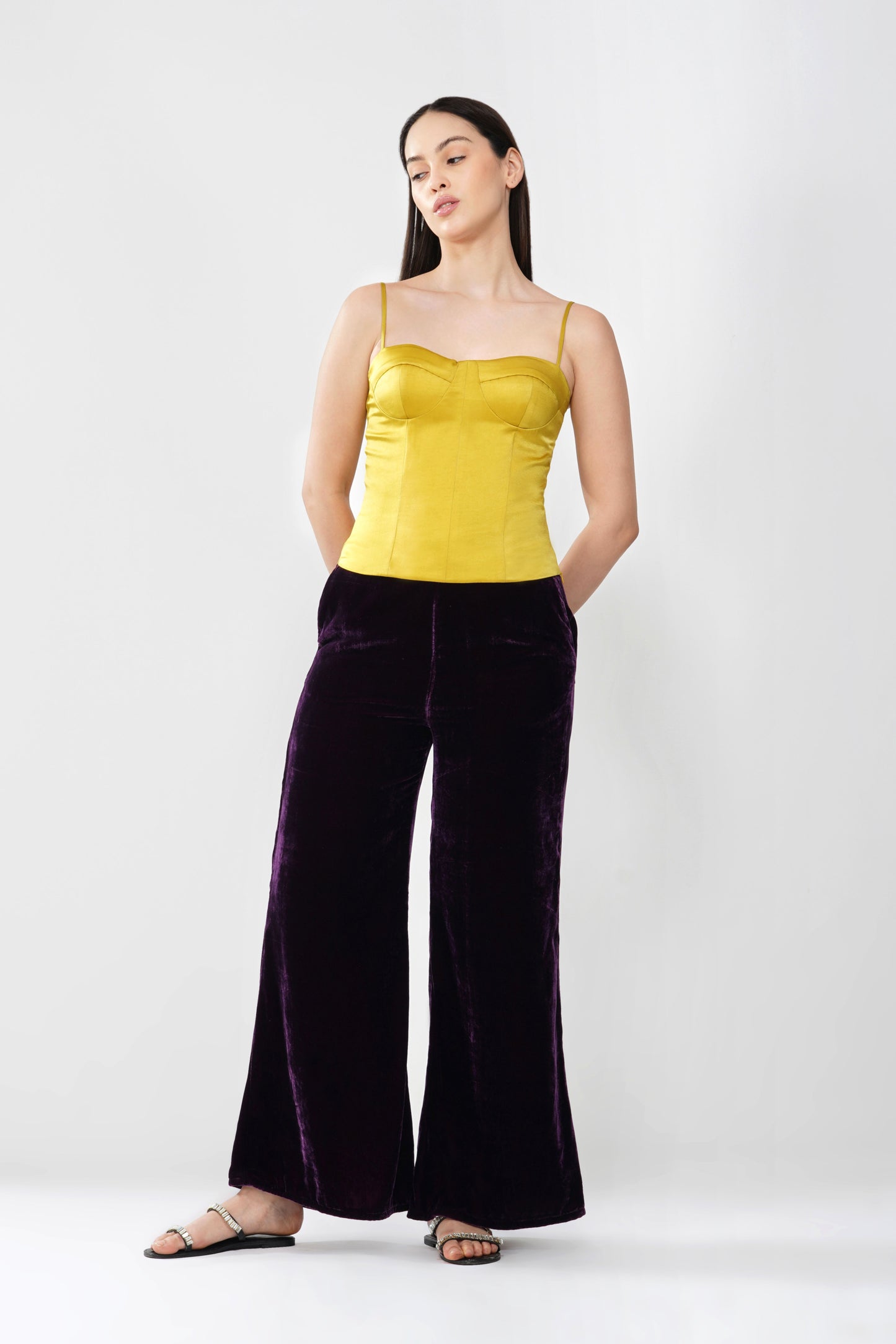 Olive Gold corset top