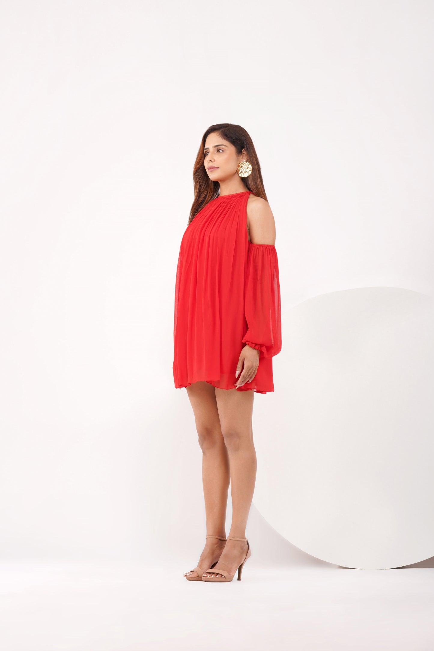 Crimson Flare dress