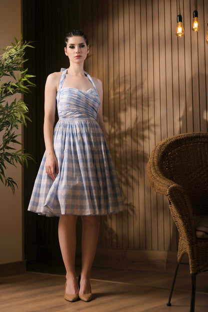 Gingham Dobby Dress
