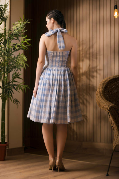 Gingham Dobby Dress
