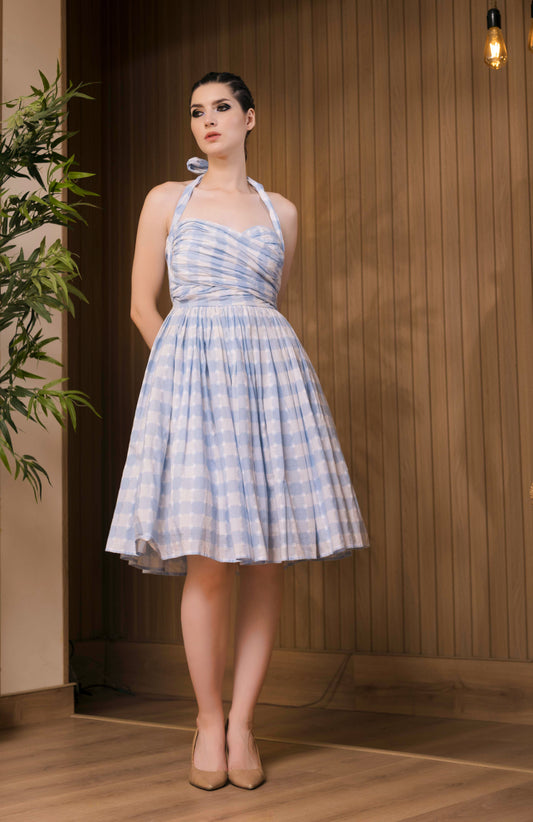 Gingham Dobby Dress