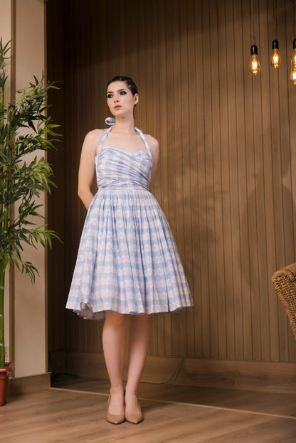 Gingham Dobby Dress
