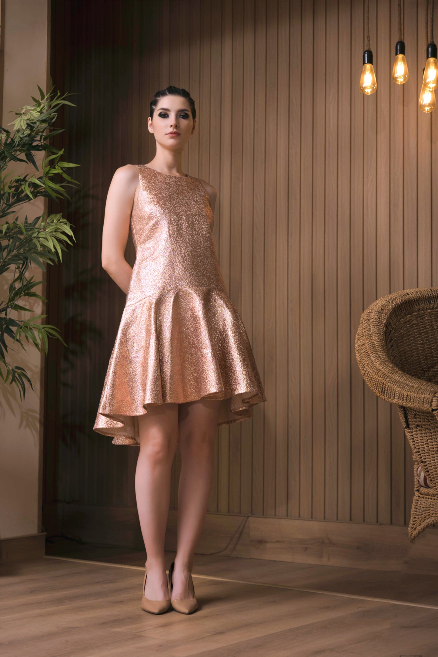 Metallic Gold Dress