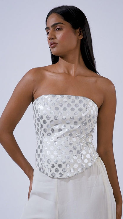 Moonlit polka corset